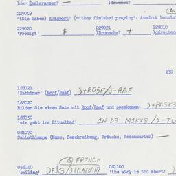 Eastern questionnaire, answ...