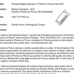 Announcements, 2004-11-10. ...