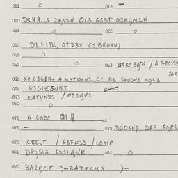 Eastern questionnaire, answ...