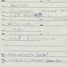 Eastern questionnaire, answ...