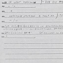 Eastern questionnaire, answ...