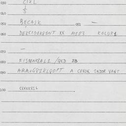 Eastern questionnaire, answ...