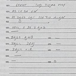Eastern questionnaire, answ...