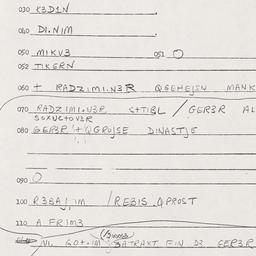Eastern questionnaire, answ...
