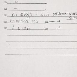 Eastern questionnaire, answ...