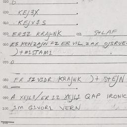 Eastern questionnaire, answ...