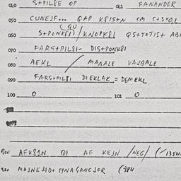 Eastern questionnaire, answ...