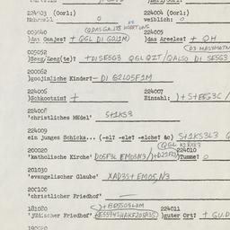 Western questionnaire, answ...