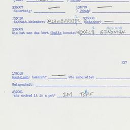 Western questionnaire, answ...