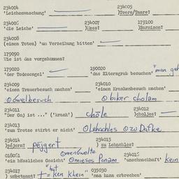 Western questionnaire, answ...