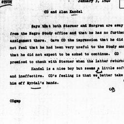Memorandum from Charles Dol...