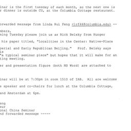 Announcements, 2004-03-09. ...