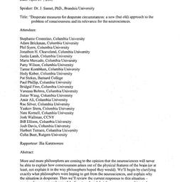 Minutes, 2005-04-21. Cognit...