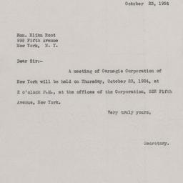 Board Meeting, 10/23/1924