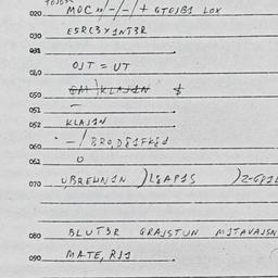 Eastern questionnaire, answ...