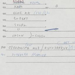 Eastern questionnaire, answ...