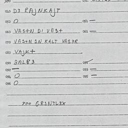 Eastern questionnaire, answ...