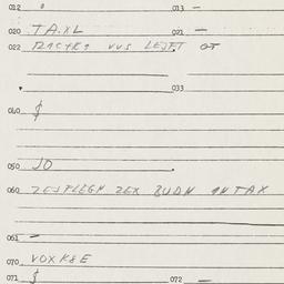 Eastern questionnaire, answ...