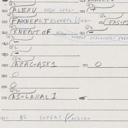 Eastern questionnaire, answ...