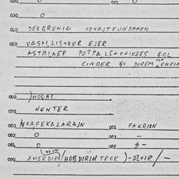 Eastern questionnaire, answ...