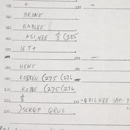 Eastern questionnaire, answ...
