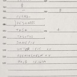 Eastern questionnaire, answ...