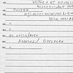Eastern questionnaire, answ...