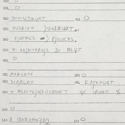Eastern questionnaire, answ...