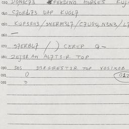 Eastern questionnaire, answ...