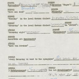 Western questionnaire, answ...