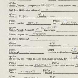 Western questionnaire, answ...