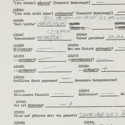 Western questionnaire, answ...