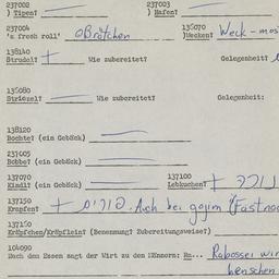 Western questionnaire, answ...