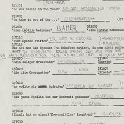 Western questionnaire, answ...
