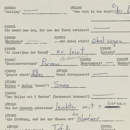 Western questionnaire, answ...