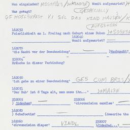 Western questionnaire, answ...