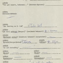 Western questionnaire, answ...