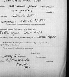 Carnegie Church Organs, Tay...