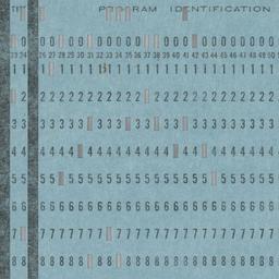 Computer cards. Card 2
