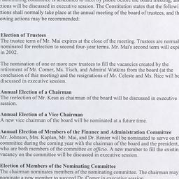 Committee on Trustee Meetings