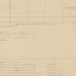 Swimming pool plan, sections
