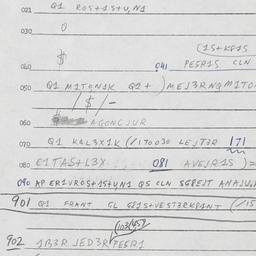 Eastern questionnaire, answ...