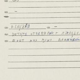 Eastern questionnaire, answ...