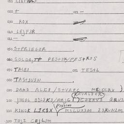 Eastern questionnaire, answ...