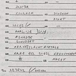 Eastern questionnaire, answ...