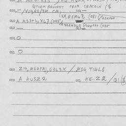 Eastern questionnaire, answ...