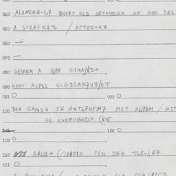 Eastern questionnaire, answ...