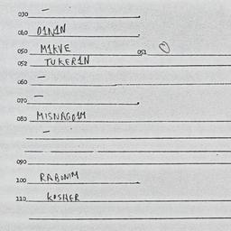 Eastern questionnaire, answ...