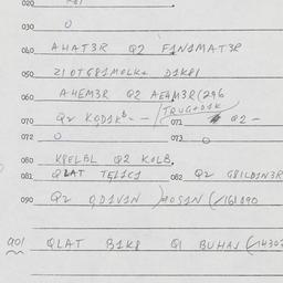 Eastern questionnaire, answ...