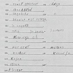 Eastern questionnaire, answ...